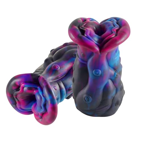 Masturbadores Masculino Succión Juguetes Sexuales para Hombre,Masturbador de Copa Rosa Manual Silicona Suave Coños Sexuales Real,Fantasy Oral Sex Doll con Vagina y Ano Realista para Entrenamiento Pene