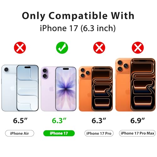 Image of Tobfit Magnetic Case for iPhone 17 Compatible with Mag Safe, Translucent Matte Back Slim Shockproof Phone Cover for iPhone 17