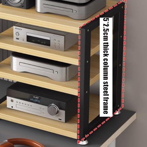 Gabinete estéreo de escritorio para solucionar el desorden de equipos de audio HiFi 6
