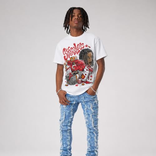 Image of DopeSkill Graphic Tee Streetwear Hip Hop Hypebeast Street Style Unisex T-Shirt Sneaker Colour Matching Shirts Cool Flexing