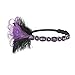 Produktbild YWLINK Gatsby KostüM Accessoires Klassisch Cocktail Tea KopfstüCk Flapper Stirnband Tanzparty Party Retro Headwear FüR MäDchen Und Damen 1920er Jahre ZubehöR Stirnband