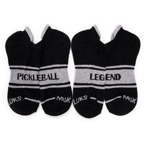 MUK LUKS Men's 6 Pack Pickleball Ankle Socks, Black/Green, OS by MUK LUKS - Used condition - Image 5