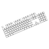 Lodoot 104 PBTs ブランク キーキャップ オリジナル 高さ ゲーマー 文字ではない ホワイト キーキャップ スイッチ用 メカニカルキーボード用