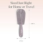 Kitsch Hair Brush Detangler – Flexi Flow Hair Brush for Women, Men & Kids | Detangling Brushes for Curly Hair with Bendable Frame, Bounce Curl Defining Brush for Wet or Dry Strands - Soft Violet - Image 5