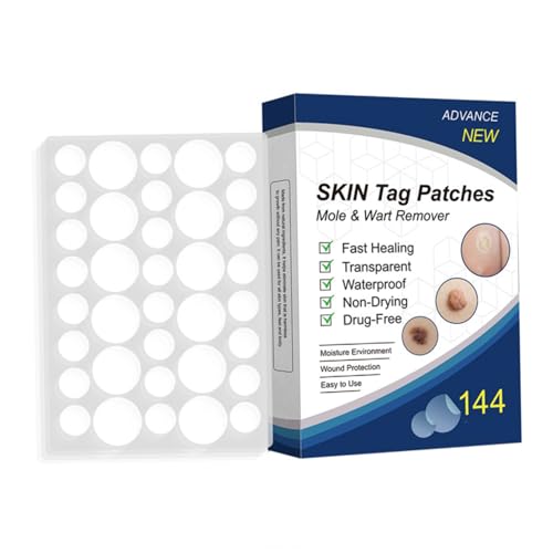 Parches hidrocoloides invisibles para acné (144 unidades/caja) para imperfecciones granos y brotes para cubrir manchas de día y de noche.