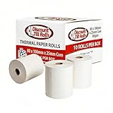 Rulli Carta Termica Kiosk 80x100x25mm 80GSM Senza BPA – Carta Termica Diretta per Stampanti Ticket e Borne Self-Service (10 rouleaux)