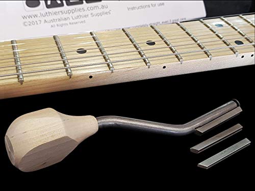 ALS Guitar Fret File Set with Instructions - 3 in 1 Fret File Made in USA by Gurian - Instructions by Australian Luthier Suppies