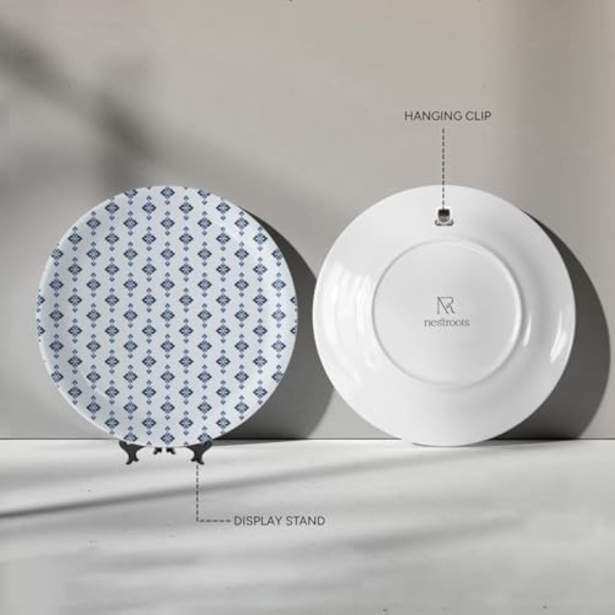 Abstract Geometry Decorative Porcelain Wall Plate