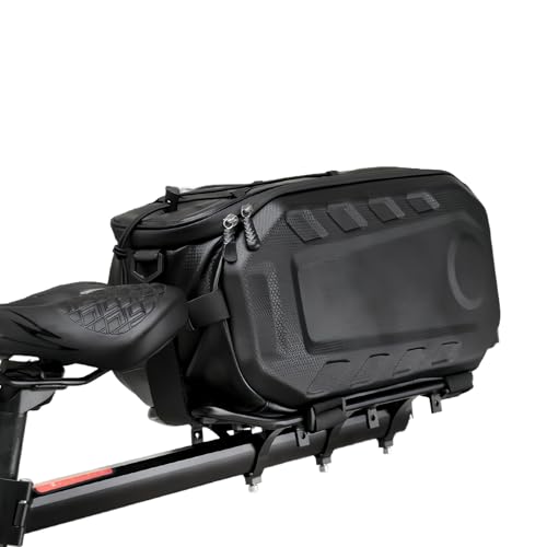 Alforja de bicicleta trasera – 17 l grande impermeable reflectante equipamiento ciclismo – Bolsa de sillín de bicicleta, para playa, montaña, motocicleta, pesca, jardinería, camping, ciudad diaria