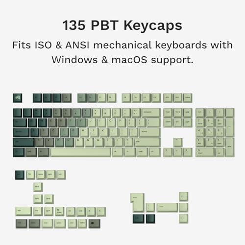 Image of GLORIOUS GPBT Alpine Forest Gradient Keycaps