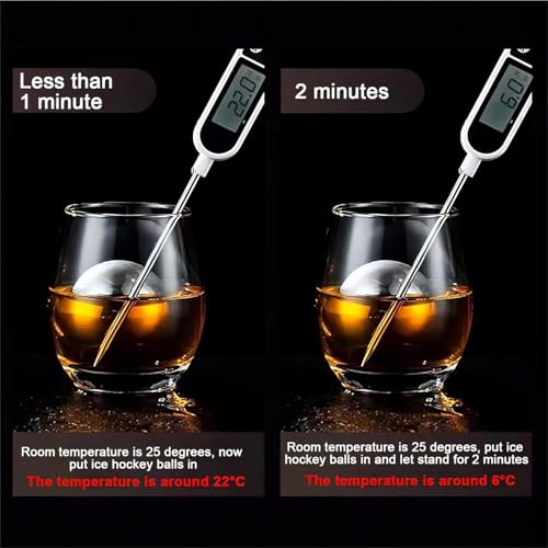Bola de hielo para whisky de 55 mm: acero para enfriar cerveza, vino y cócteles 5
