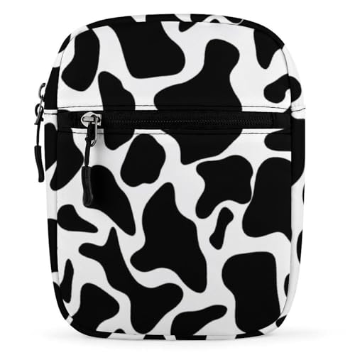 Personalized Small Crossbody Bag Water Resistant Messenger Bags Mini Cow Spot Printing SlingBag For Men Women