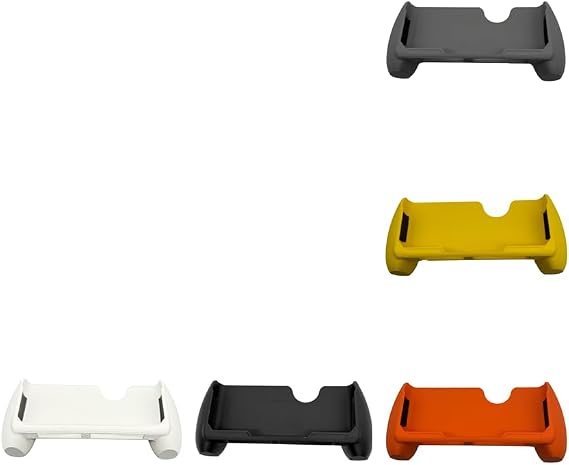 Handle Grip Compatible for Ayn Thor, Game Console Grip Holder Protective Housing Shell Skin Handheld Gaming Controller DIY Holding Bracket Ergonomic Design (Black)