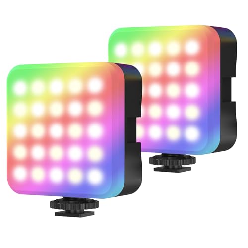Lumière vidéo RGB Zeadio - Pack de 2 lampes LED de poche 3000K-7000K CRI95