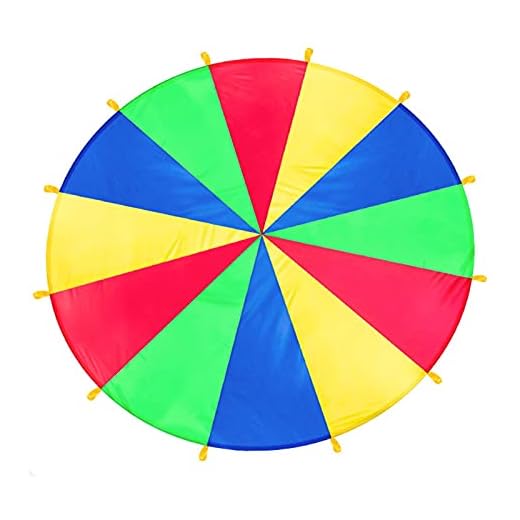 Play Parachute Kids Garden Games, Indoor & Outdoor Parachute Games, Birthday Party Play Mats (Tamaño : 6m)