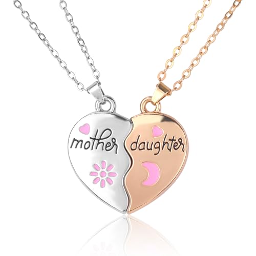 2 Pezzi di Collane Abbinate, Collana a Forma di Cuore