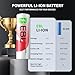 EBL Rechargeable AA Batteries Lithium with Charger, 3000mWh 1.5V Double A Lithium ion Battery, 1600 Cycles Long Lasting AA Lithium Rechargeable Batteries 8 Pack for Blink Outdoor Camera