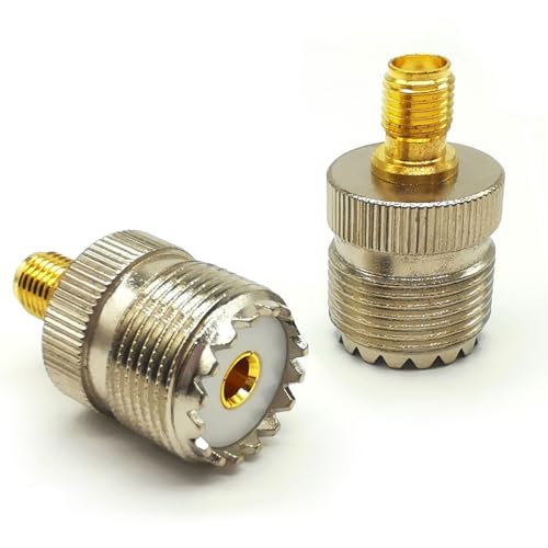 Adaptador Coaxial SMA a PL259 SO239, Pack 2 Piezas miniatura 1