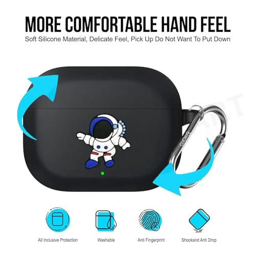 Image of Soft Silicone Case Cover Compatible for Nord Buds 3r (2025) -Blue Astronaut