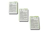 Tecnología: NiMH. vhbw 3X baterías 700mAh (2.4V) para teléfono inalámbrico Telecom Italy Citytel Pocket y BC101590, 106483, 7M2BZ
