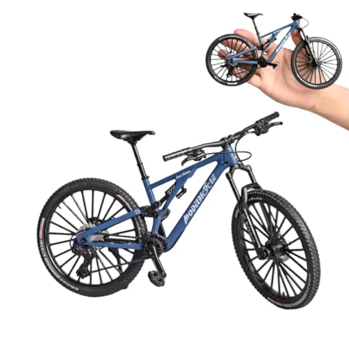 Shopsphère DISTRIBUTION Mini bicicletta decorazione | MTB in miniatura 1:6 | Bicicletta in metallo | Decorazione per ufficio | Collezione di artigianato per gli appassionati di ciclismo e atleti |