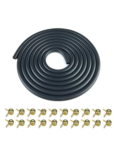 Image of 10 Feet 1 /5 Inch ID 5.5mm Fuel Line Hose Gas Line 95001-55008-60M | for ATV Quad Pit Dirt Bike Go Kart Mini Bike ATV Generator Small Engines w / 20 Clamps