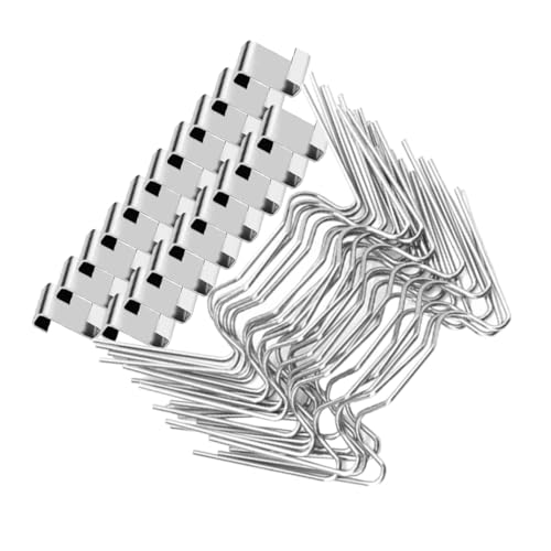 Toddmomy Abrazadera De Fijación De Vidrio w Tipo Clips De Soporte Fijo para Invernadero Accesorio Esencial para Jardín para Paneles De Vidrio Uso Invernadero y Protección contra Viento
