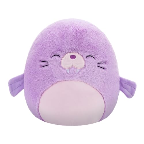 Squishmallows FuzzAMallows Peluche Winnie la morsa Morada 30 cm - Raro Original Exclusivo 2024