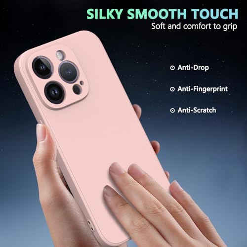 Image of for iPhone 16 Pro Case Pink, Scratch Resistant with Soft Touch, Slim Thin Phone Cover for iPhone 16 Pro