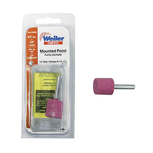 Image of Weiler Stem Mounted Point Cylindrical Shaped A39 3 /4 inch Diax3 /4 inch Lx1 /4 inch Metal