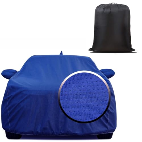 Image of for Nissan Magnite 100% Waterproof Car Cover for All Weather Protection with Mirror Pockets, Soft Cotton Lining, Triple Stitched with Adjustable Belt Bottom Elastic to Secure Fit