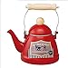 Czajnik Ręcznie nostalgiczny retro emaliowany czajnik, gruby czajniczek 1,4 l, czajnik, kuchenka indukcyjna kuchenka gazowa uniwersalna, odpowiednia dla rodziny, restauracji (kolor: czerwony, rozmiar: 1,4 l)