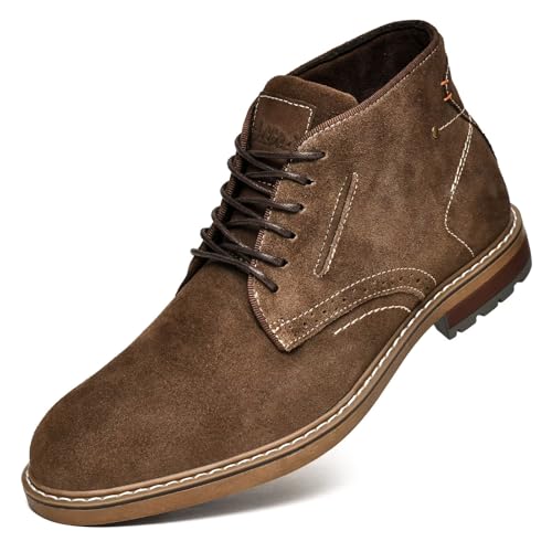 Image of Arkbird Men's Chukka Boots, Leather Ankle Dress Boot Casual Oxfords Lace Up Work Shoes