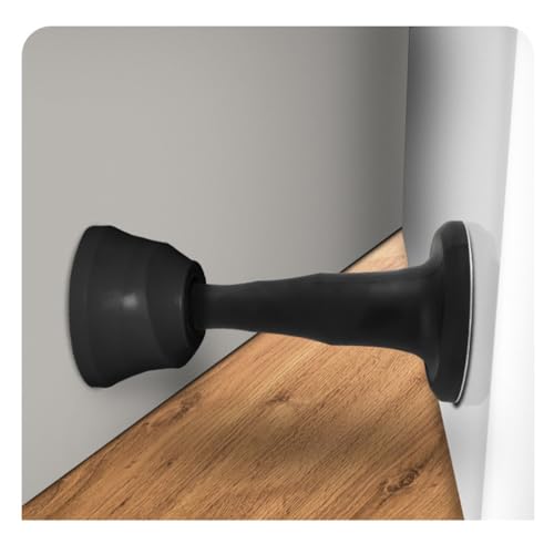 Butée de porte ventouse silicone argent sans perçage - 5