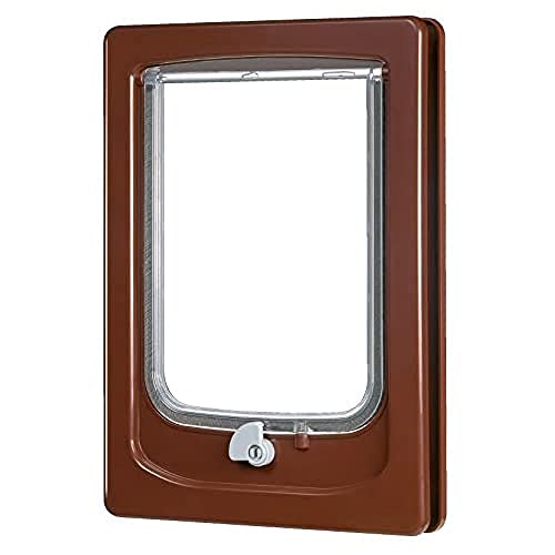 Zolux Chatière 4 Positions pour Chat Marron