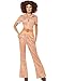 Smiffy's Women's Authentic 70's Chic Costume, Orange, Medium
