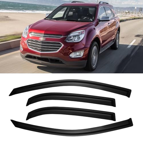 Window Visor for 2010-2017 Chevy Equinox (4 pcs) Tape-On