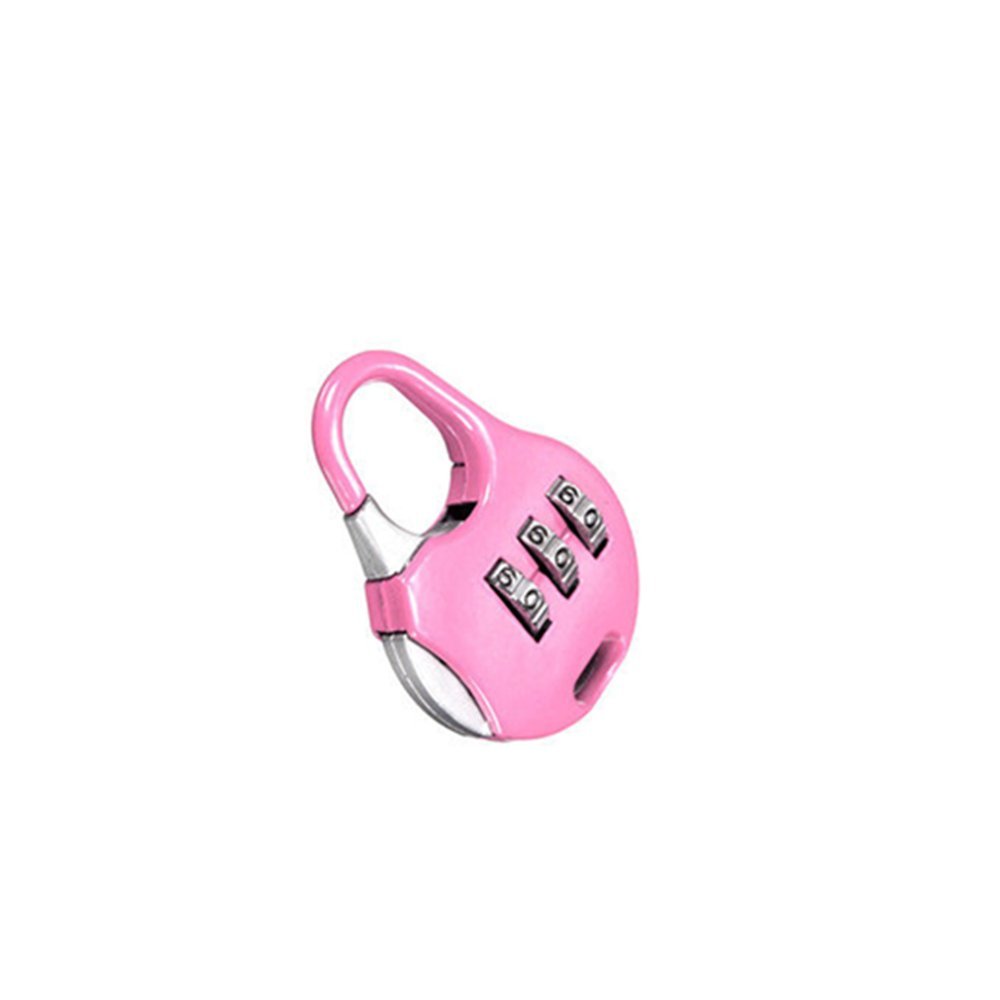 3 Digit Re-settable Code Number Combination Lock Suitcase Bag Padlock (Random Colour)-image-36