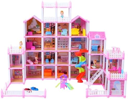 Casa de Bonecas Villa dos Sonhos, 472 Peças, Móveis e Acessórios,...