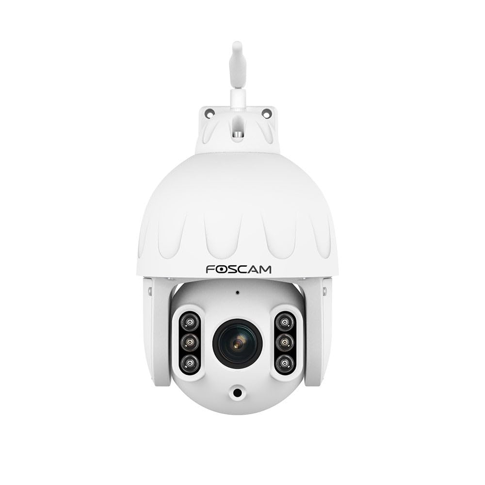 Foscam SD4 Telecamera Sorveglianza Esterna 4MP PTZ: WiFi Dual Band, Zoom Ottico 4x, Visione Notturna 50m, IP66