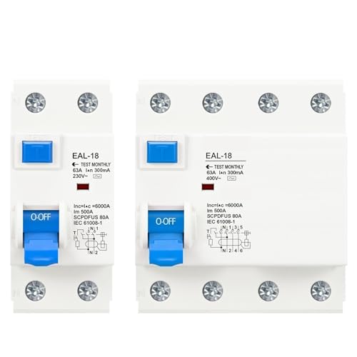 Disjoncteur différentiel 4P 10A pour éliminer les risques d'électrocution à la maison