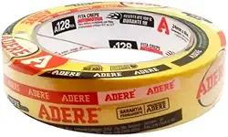 Fita Crepe Automotiva A128RA Amarela 24MM X 40M Adere