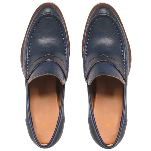 Image of MOOMMO Women Chunky Platform Loafers Pumps Round Closed Toe Slip On Penny Loafers Suede Block High Heels Oxford Shoes Formal Classic Thick Heel Dress Loafer Office Ladies Vintage Comfort 4-11 M US