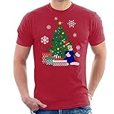Herren T-Shirt Lemmings Around The Christmas Tree Men\'s T-Shirt
