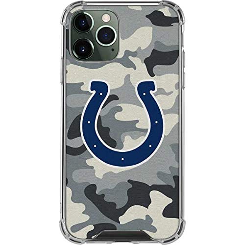 Skinit Clear Phone Case Compatible with iPhone 12 Pro Max - Officially Licensed NFL Indianapolis Colts Camo Design