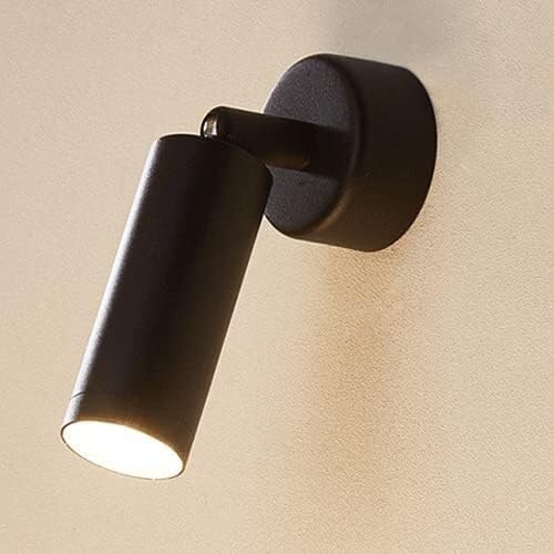Lampe de lecture de chevet LED 5W noire et applique murale moderne pour salon