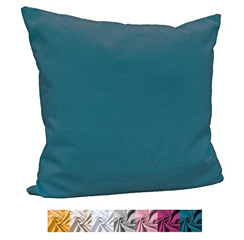 heimtexland ® Deko Kissenhülle Baumwolle Kissen Bezug Natur Dekokissen...