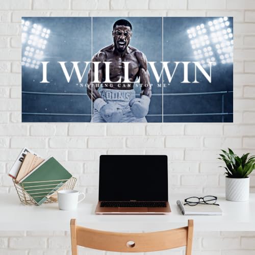 Image of Good Hope - Motivational Split Poster (12x18 Inch) - Boxing Champion Wall Art Sports Player Motivation Quotes Posters for Gym Sports Gaming Boys bedroom Living room Office Athlete Inspiration Wall Decor Painting without frame framed