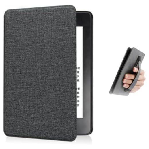 Capa Kindle Paperwhite 6,8 Polegadas (M2L3EK) – Função Liga/Desliga -Suporte Alça - Silicone - Fechamento magnético - Cores (Preta) Exclusivo UaiStore
