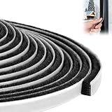 Grande gamme d'utilisations - Le joint de porte d'entrée est convient pour les portes et les fenêtre dont l'espacement varie de 3 à 5 mm. La bande de Joint est adapté aux portes et aux fenêtres en verre, en plastique, en aluminium et en bois, armoires, portes de voiture, y compris tous les types de portes coulissantes, fenêtres coulissantes, portes de placard, portes de sécurité, etc.